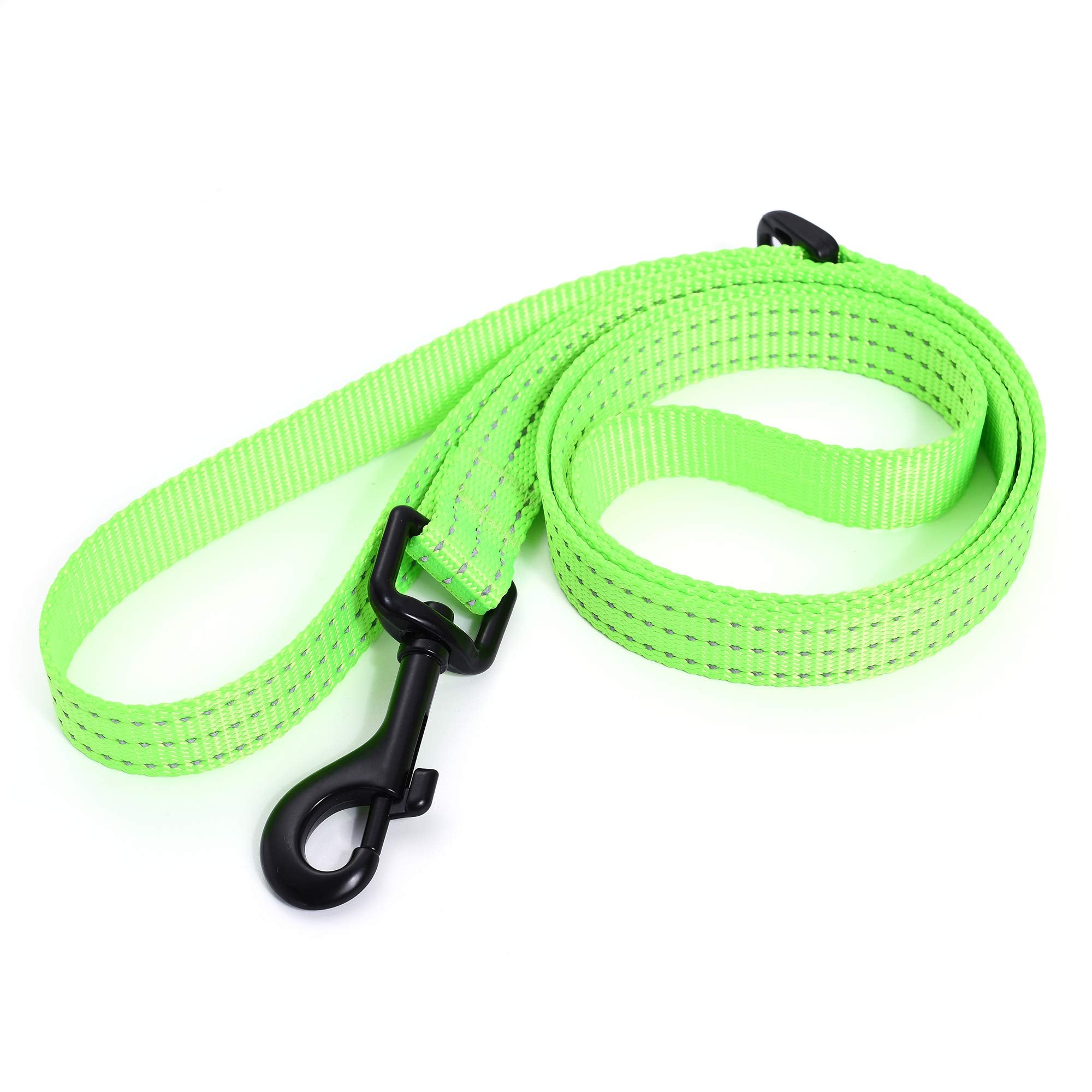 Mile High Life heavy-duty chevron weave dog leash with leather connection — view 151
