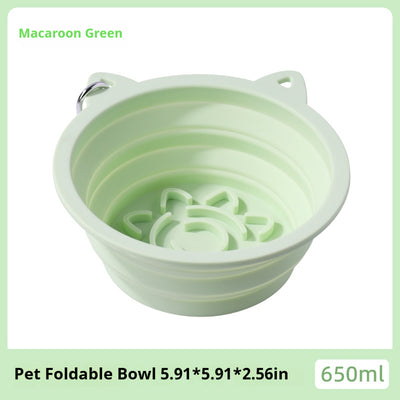 Mile High Life collapsible silicone pet travel bowl, foldable for dogs and cats — view 29