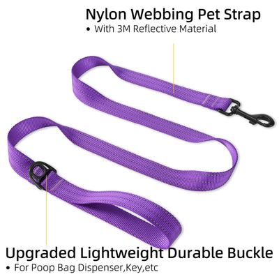 Mile High Life heavy-duty chevron weave dog leash with leather connection — view 24