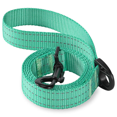 Mile High Life heavy-duty chevron weave dog leash with leather connection — view 74
