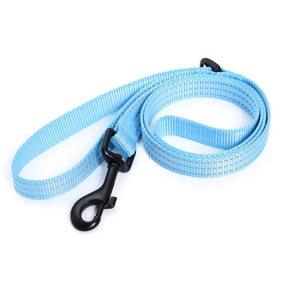 Mile High Life heavy-duty chevron weave dog leash with leather connection — view 72
