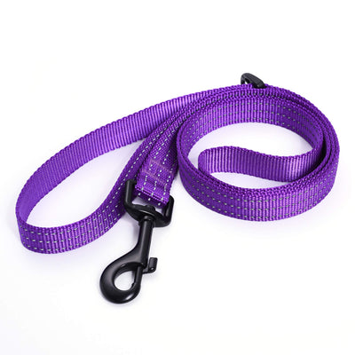 Mile High Life heavy-duty chevron weave dog leash with leather connection — view 194