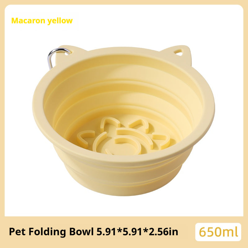 Mile High Life collapsible silicone pet travel bowl, foldable for dogs and cats — view 71