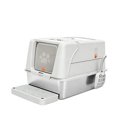 A15 Stainless Steel Cat Litter Box — Grey | Heavy-Duty Litter Pan – gallery 5