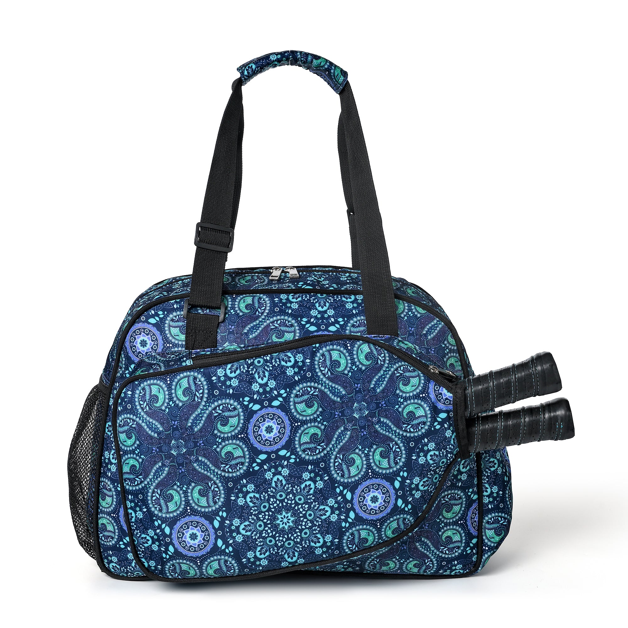 Premium Pickleball Bags | PickleBall Tote Bag for Women | Women’s Hand/Shoulder Gym Bag w Water Bottle Holder | With Racquet/Paddle Holder