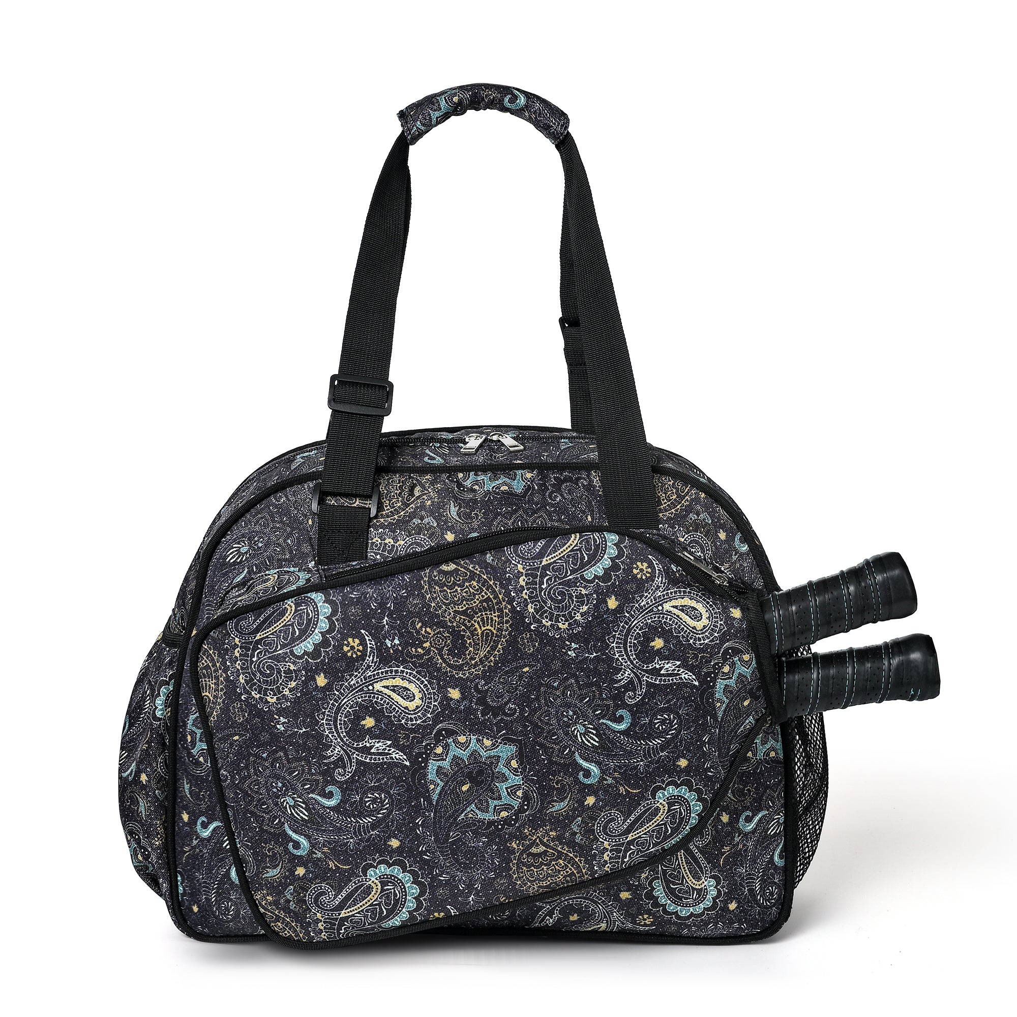 Premium Pickleball Bags | PickleBall Tote Bag for Women | Women’s Hand/Shoulder Gym Bag w Water Bottle Holder | With Racquet/Paddle Holder