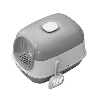 E24 Cat Litter Box | Open-Top Litter Pan in Grey or Pink – gallery 4