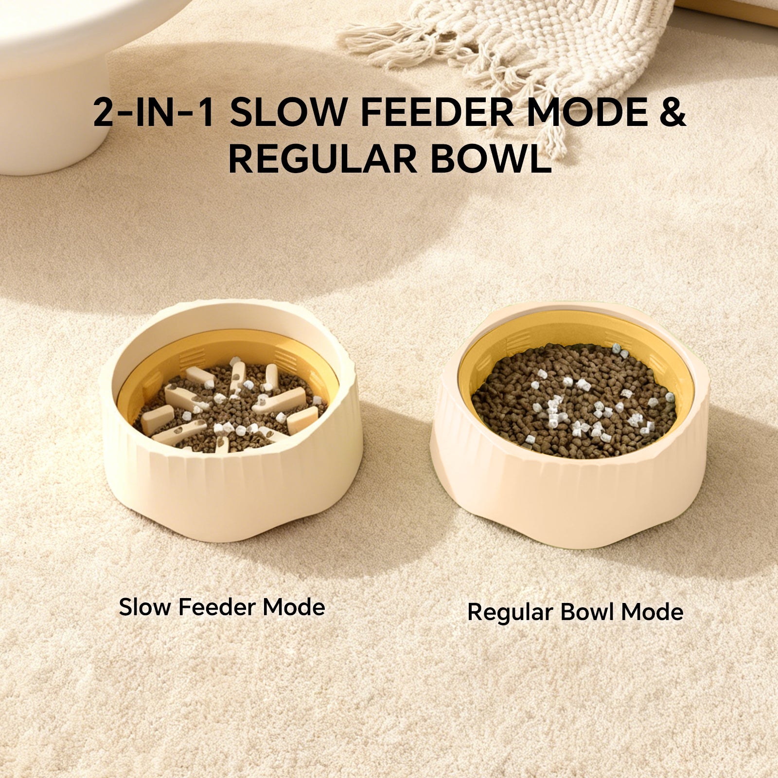 2-in-1 Slow Feeder Bowl for Cats & Small Dogs (4 Colors) – gallery 7
