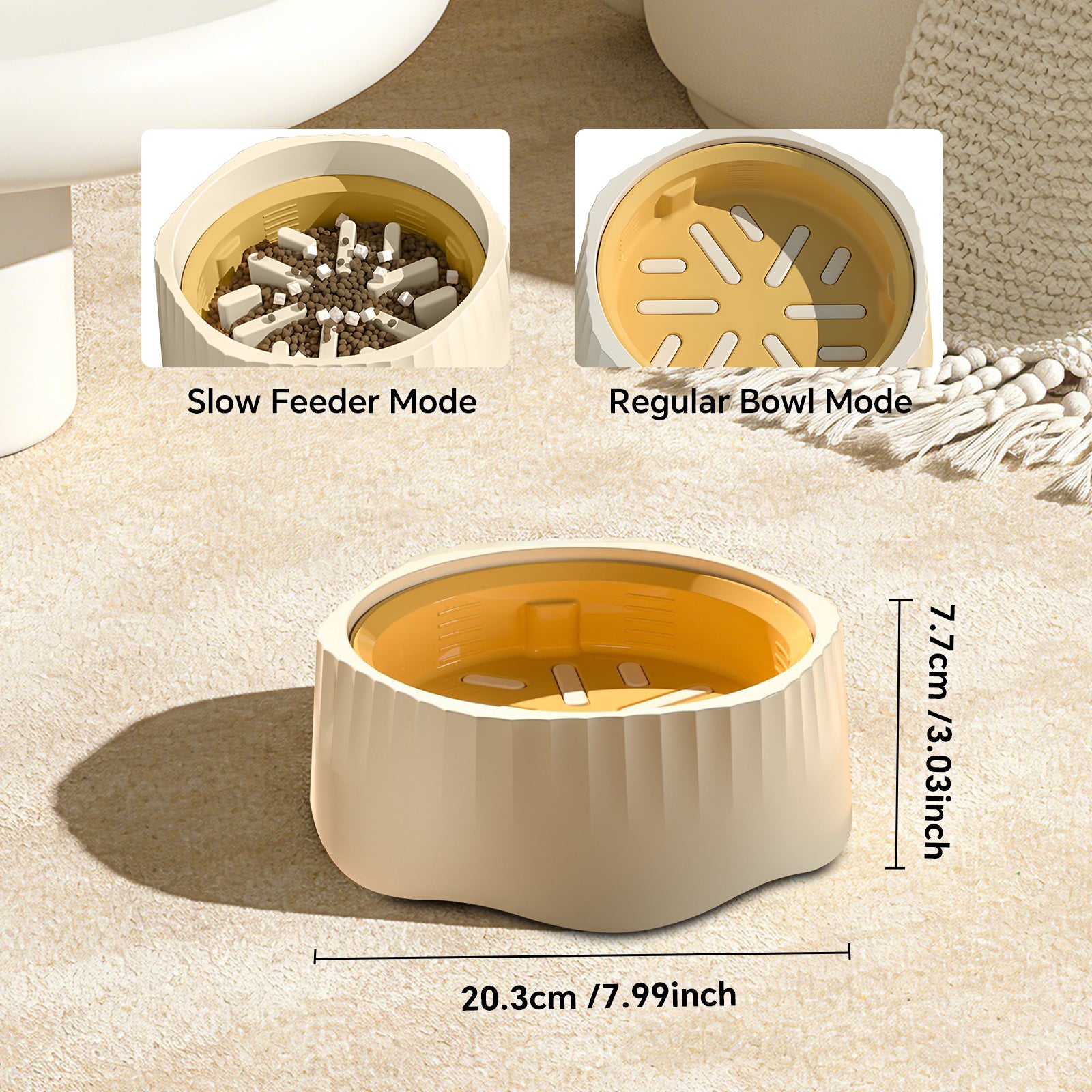 2-in-1 Slow Feeder Bowl for Cats & Small Dogs (4 Colors) – gallery 9