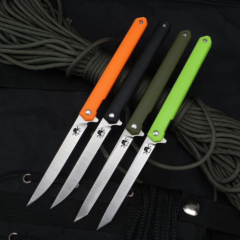 J097 Sharp Stainless Steel Blade with Ergonomic Handle Outdoor Folding Knife