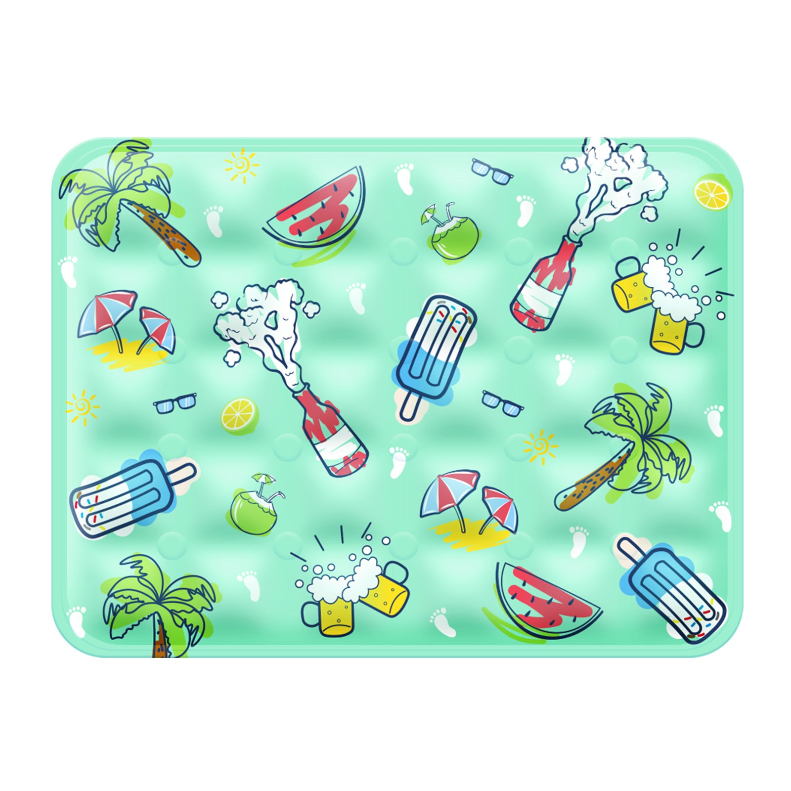 Pet Ice Cooling Mat — Green | Self-Cooling Gel Pad for Dogs & Cats – green