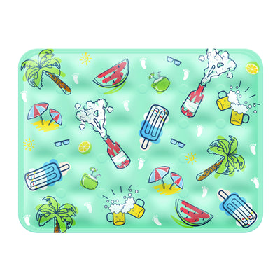 Pet Ice Cooling Mat — Green | Self-Cooling Gel Pad for Dogs & Cats – green