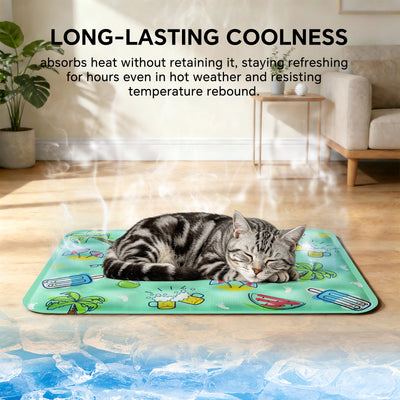 Pet Ice Cooling Mat — Green | Self-Cooling Gel Pad for Dogs & Cats – gallery 5