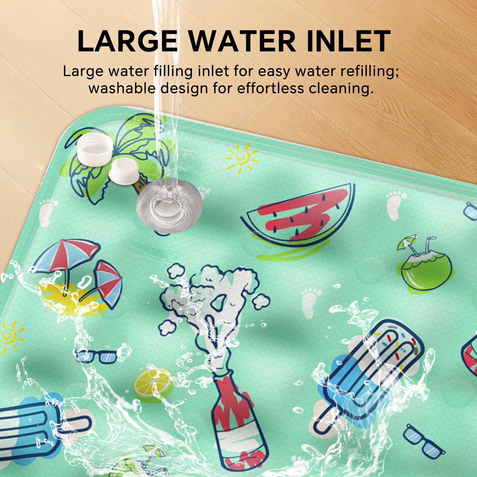 Pet Ice Cooling Mat — Green | Self-Cooling Gel Pad for Dogs & Cats – gallery 6