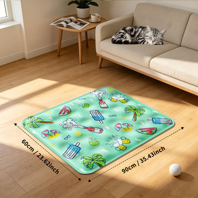 Pet Ice Cooling Mat — Green | Self-Cooling Gel Pad for Dogs & Cats – gallery 3