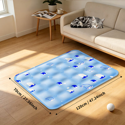 Pet Ice Cooling Mat — Blue | Self-Cooling Gel Pad for Dogs & Cats – blue