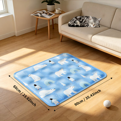Pet Ice Cooling Mat — Blue/Grey | Multi-Color Cooling Gel Pad – gallery 5