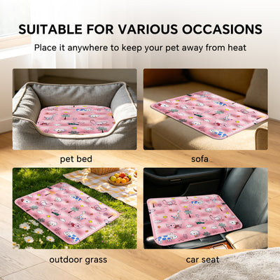 Pet Ice Cooling Mat — Pink | Self-Cooling Gel Pad for Dogs & Cats – gallery 8