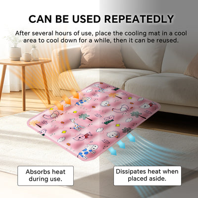 Pet Ice Cooling Mat — Pink | Self-Cooling Gel Pad for Dogs & Cats – gallery 9