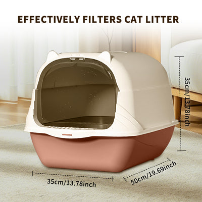 Handheld Carry Cat Litter Box — Pink | Portable Travel Litter Pan – gallery 11