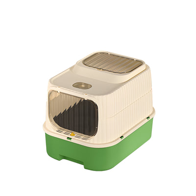 Cruiser Style Cat Litter Box | Sci-Fi Hooded Litter Pan, 5 Colors – grey