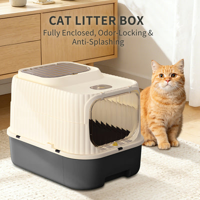 Cruiser Style Cat Litter Box | Sci-Fi Hooded Litter Pan, 5 Colors – gallery 7