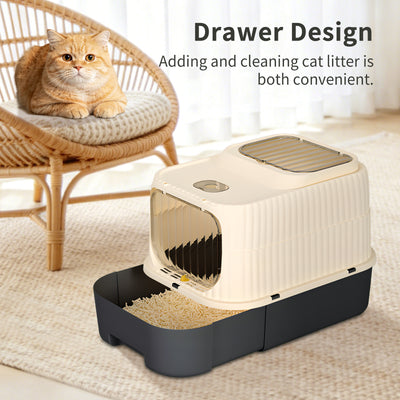 Cruiser Style Cat Litter Box | Sci-Fi Hooded Litter Pan, 5 Colors – gallery 8