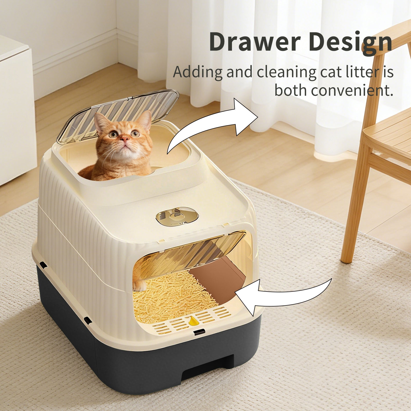 Cruiser Style Cat Litter Box | Sci-Fi Hooded Litter Pan, 5 Colors – gallery 9