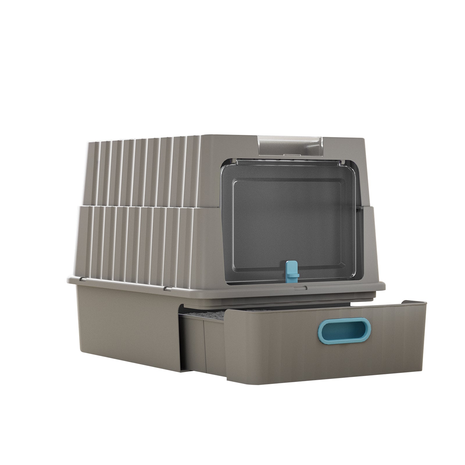 Drawer Type Cat Litter Box | Pull-Out Tray Litter Pan – gallery 11