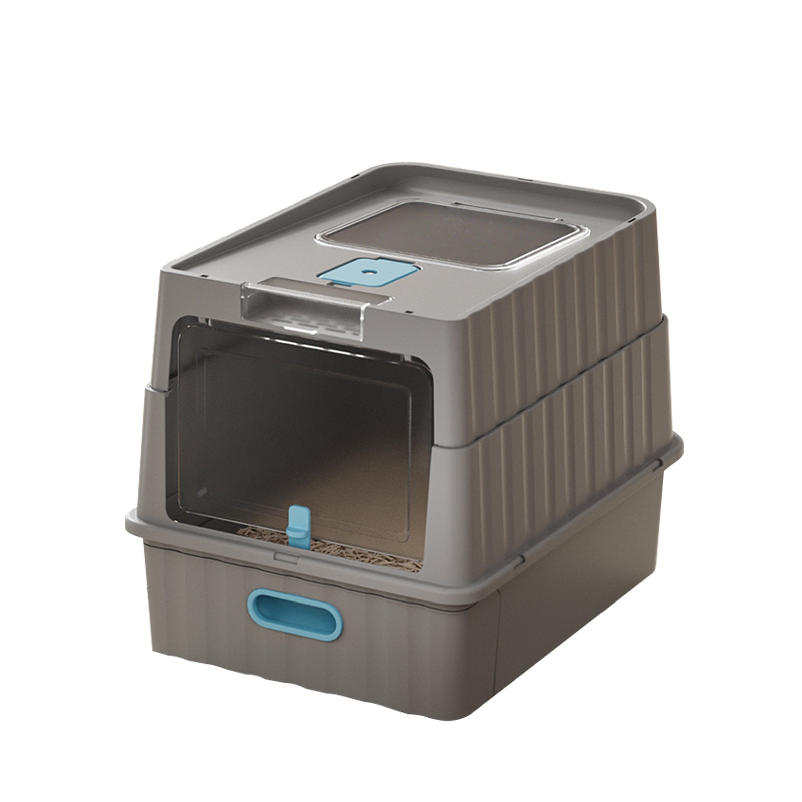 Drawer Type Cat Litter Box | Pull-Out Tray Litter Pan – gallery 12