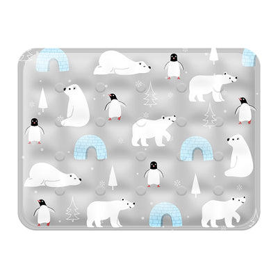 Pet Ice Cooling Mat — Blue/Grey | Multi-Color Cooling Gel Pad – grey