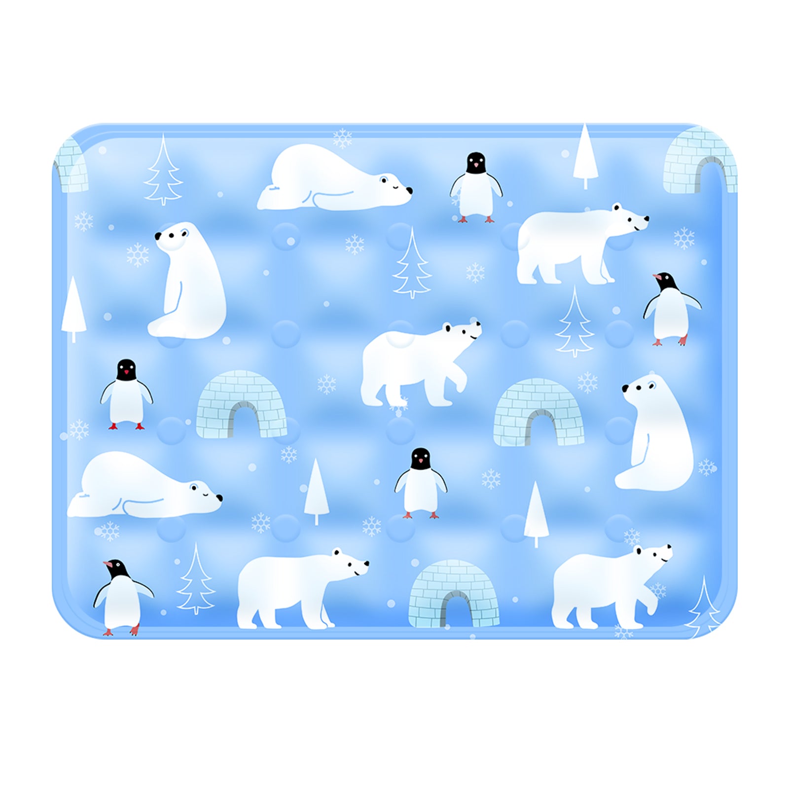 Pet Ice Cooling Mat — Blue/Grey | Multi-Color Cooling Gel Pad – blue