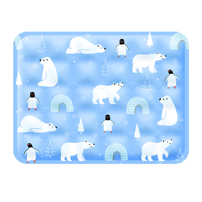 Pet Ice Cooling Mat — Blue/Grey | Multi-Color Cooling Gel Pad – blue