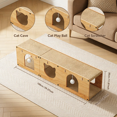 Cat Tunnel — Collapsible Multi-Color Crinkle Tunnel with Peek Holes – gallery 6