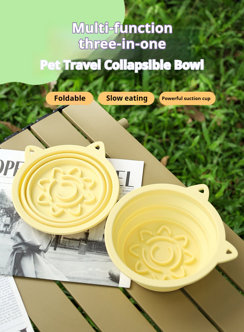 Mile High Life collapsible silicone pet travel bowl, foldable for dogs and cats — view 58