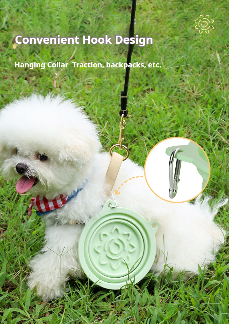 Mile High Life collapsible silicone pet travel bowl, foldable for dogs and cats — view 74