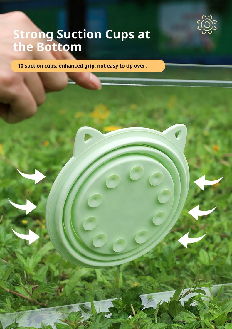 Mile High Life collapsible silicone pet travel bowl, foldable for dogs and cats — view 8