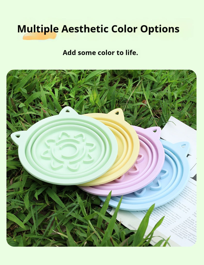 Mile High Life collapsible silicone pet travel bowl, foldable for dogs and cats — view 66