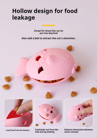 Mile High Life fish-shaped silicone slow feeder bowl for dogs and cats — view 34
