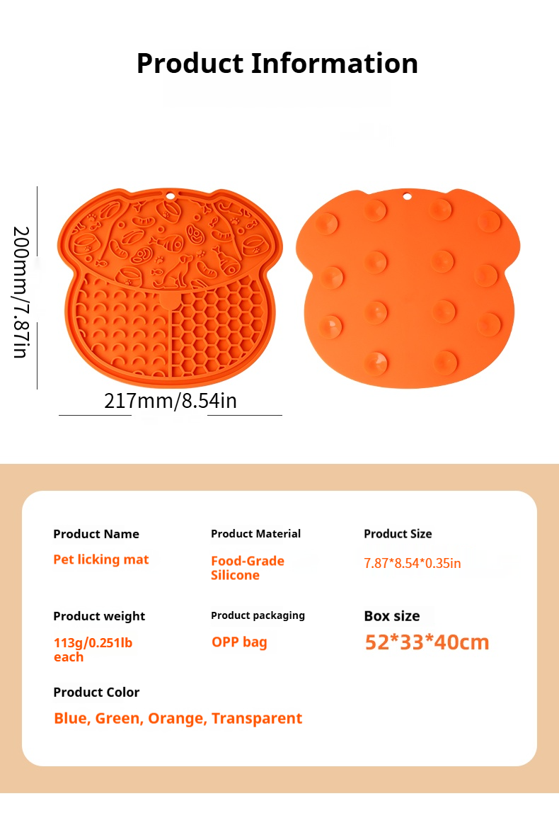 Mile High Life silicone pet licking mat with suction base for dogs and cats — view 38
