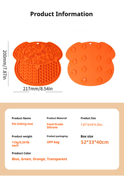 Mile High Life silicone pet licking mat with suction base for dogs and cats — view 51