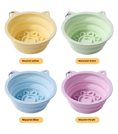 Mile High Life collapsible silicone pet travel bowl, foldable for dogs and cats — view 56