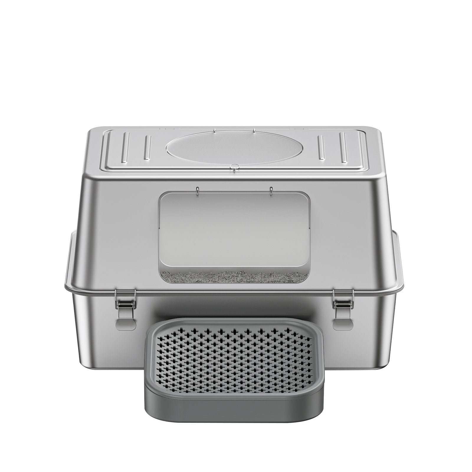 K1 Full Stainless Steel Cat Litter Box | Heavy-Duty Odor-Proof Pan – gallery 3