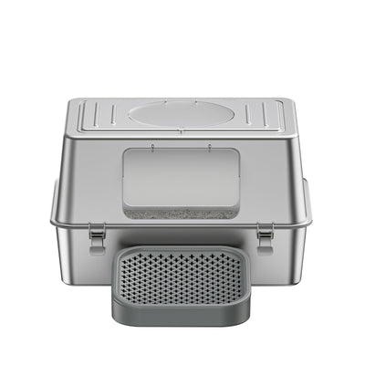 K1 Full Stainless Steel Cat Litter Box | Heavy-Duty Odor-Proof Pan – gallery 3