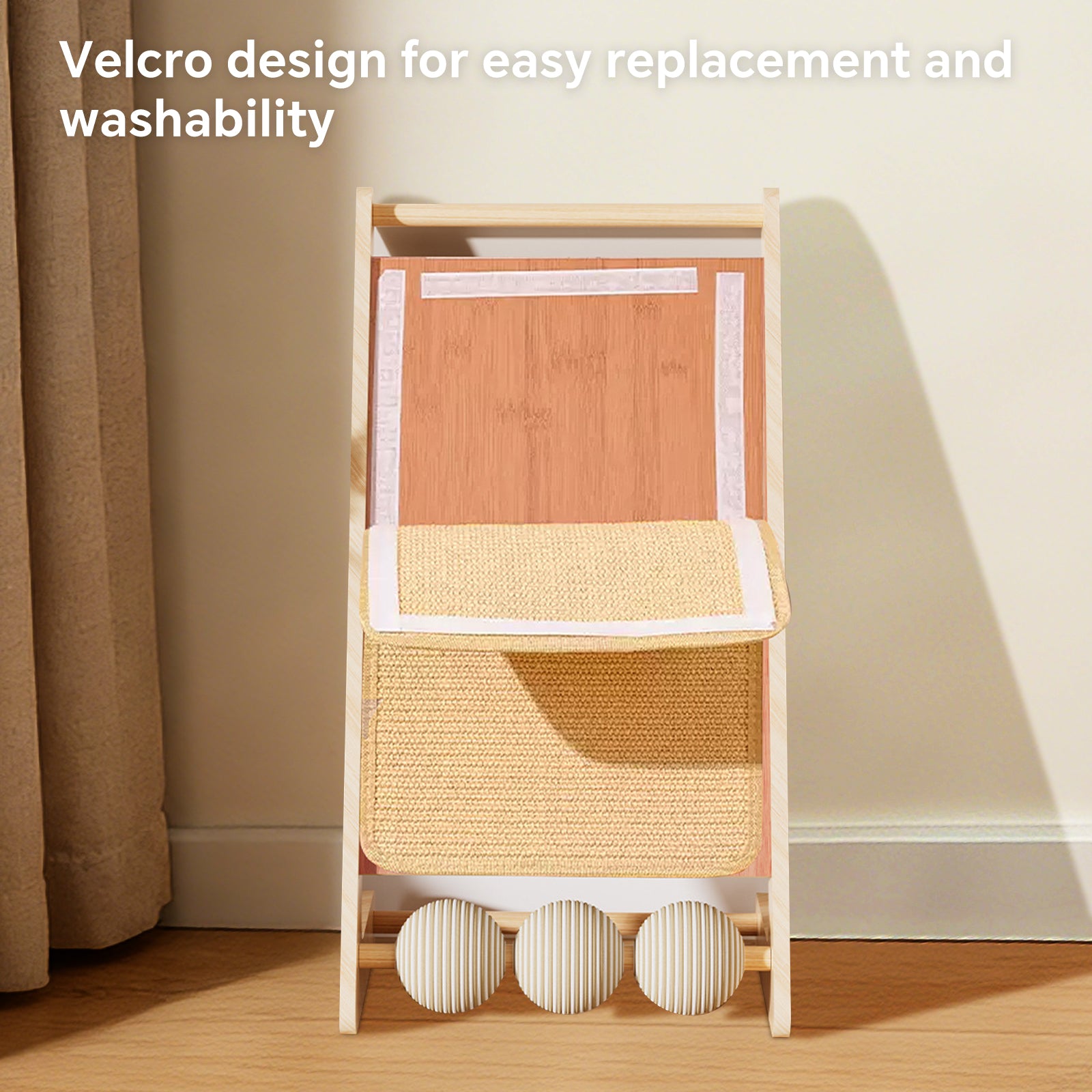 L-Shape Sisal Cat Scratcher with Interactive Ball Track – gallery 5