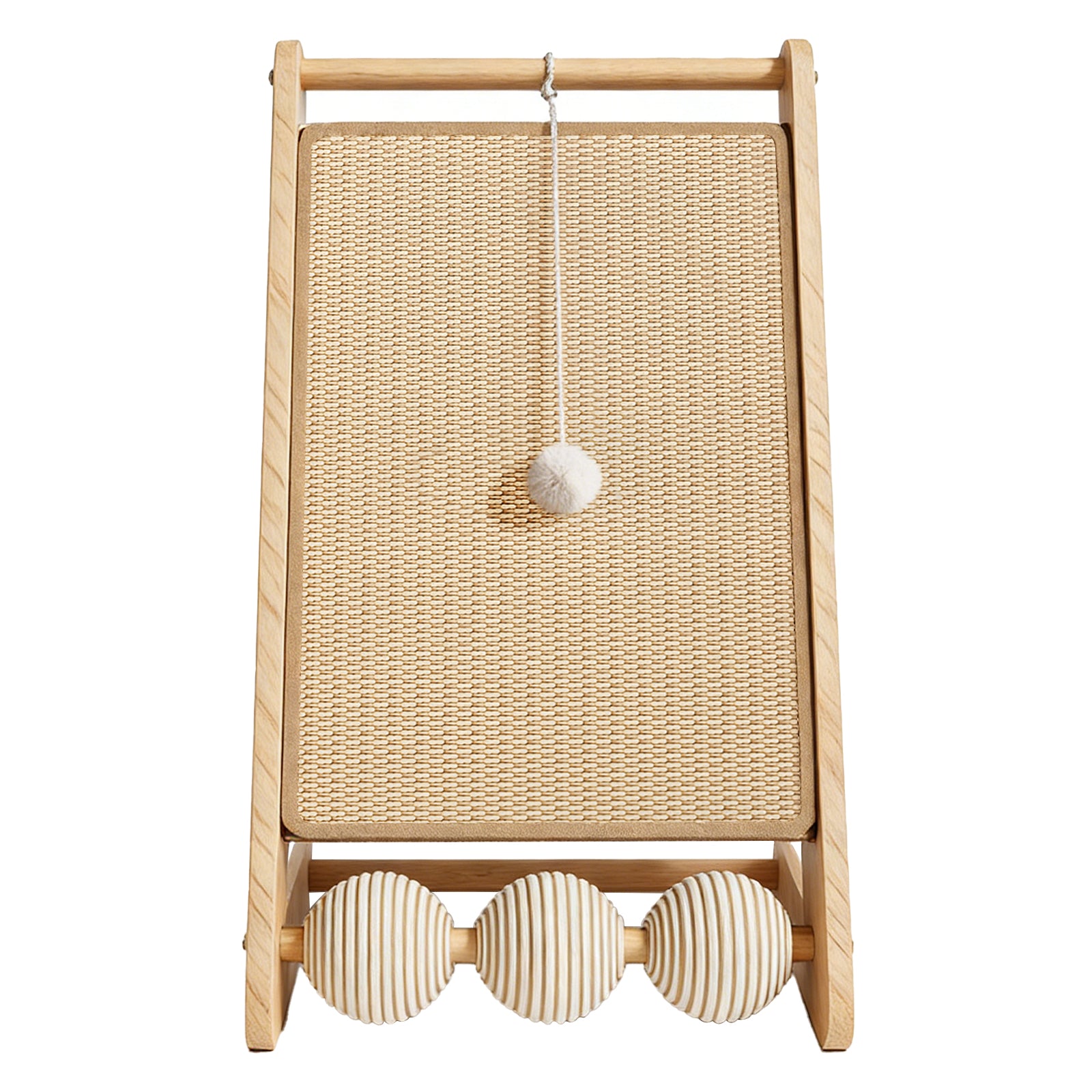 L-Shape Sisal Cat Scratcher with Interactive Ball Track – gallery 9