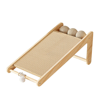 L-Shape Sisal Cat Scratcher with Interactive Ball Track – gallery 10