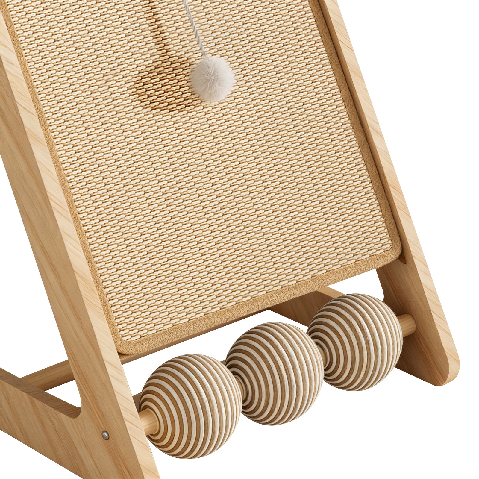 L-Shape Sisal Cat Scratcher with Interactive Ball Track – gallery 11