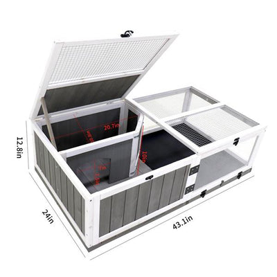 Mile High Life wooden turtle and tortoise habitat with water area — view 4