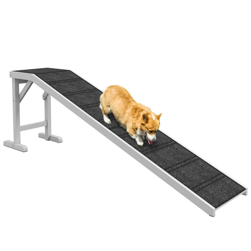 Large wide dog bed ramp with non-slip carpet for big dogs, main product photo